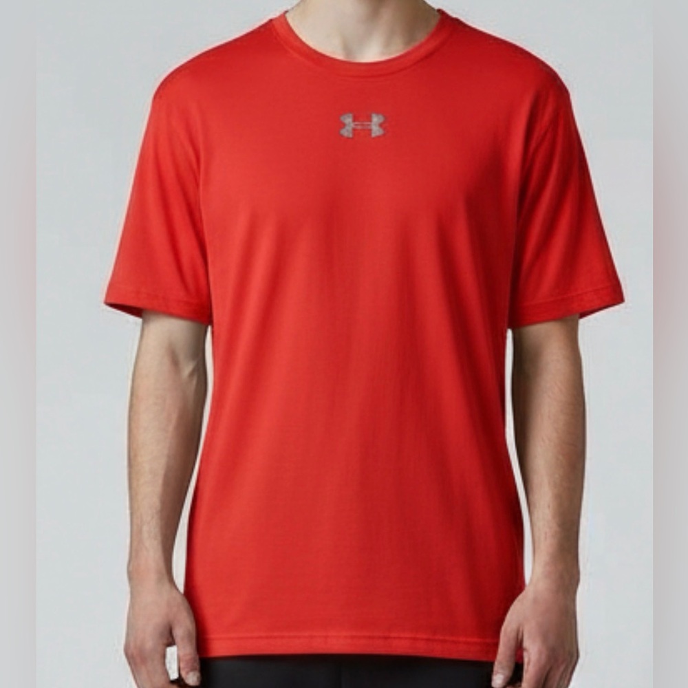 Under Armour Short Sleeve Stadium Tee T-shirt Red 1297709-600 Mens Size S